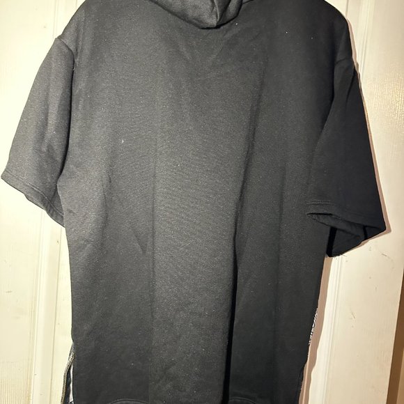 Eighty Eight Men's XL Black White Bandana Print Hoodie Sweatshirt Pullover - Picture 3 of 4